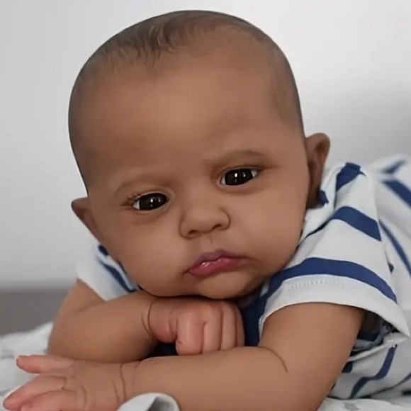 Reborn Baby Doll Boy 24” Bottle Diaper Birth Certificate Poseable - Picture 1 of 10